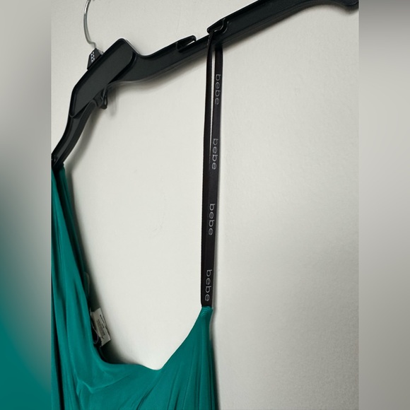 bebe Vibrant Green One-Shoulder Dress As Is - Picture 7 of 9